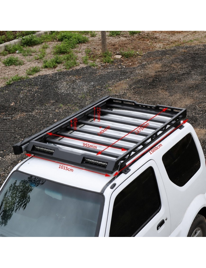 Bagażnik dachowy koszowy Snakeman 4WD z LED — Suzuki Jimny JB33/JB43 (1998-2018)