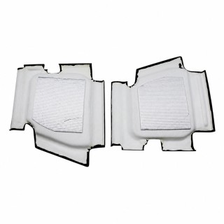 Podsufitka dachu TopFire Jeep Wrangler JLU 2018-2024 — jasnoszara, imitacja alkantary