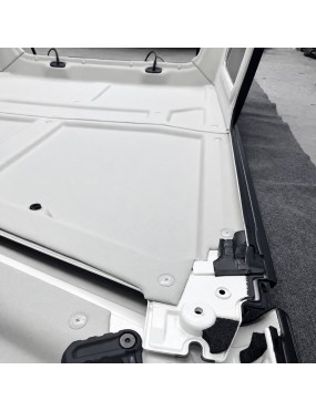 Podsufitka dachu TopFire Jeep Wrangler JLU 2018-2024 — jasnoszara, imitacja alkantary
