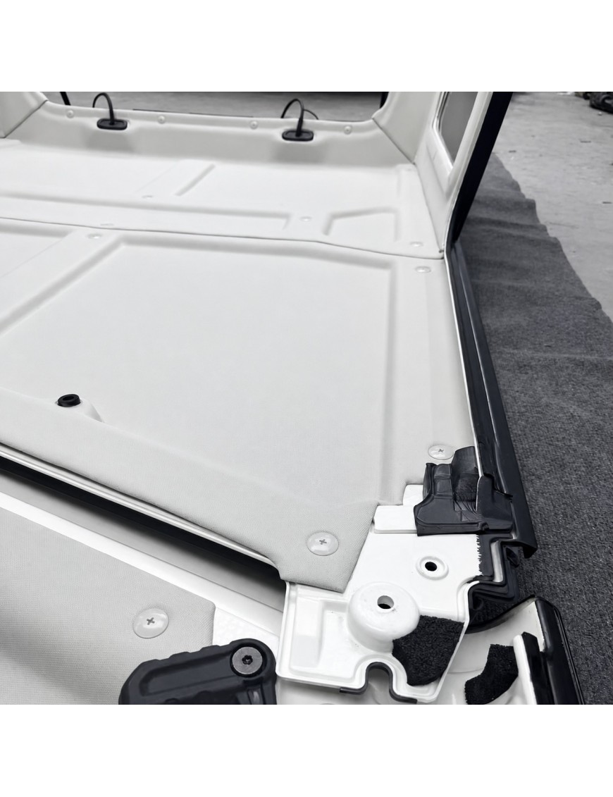 Podsufitka dachu TopFire Jeep Wrangler JLU 2018-2024 — jasnoszara, imitacja alkantary
