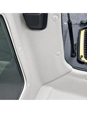 Podsufitka dachu TopFire Jeep Wrangler JLU 2018-2024 — jasnoszara, imitacja alkantary