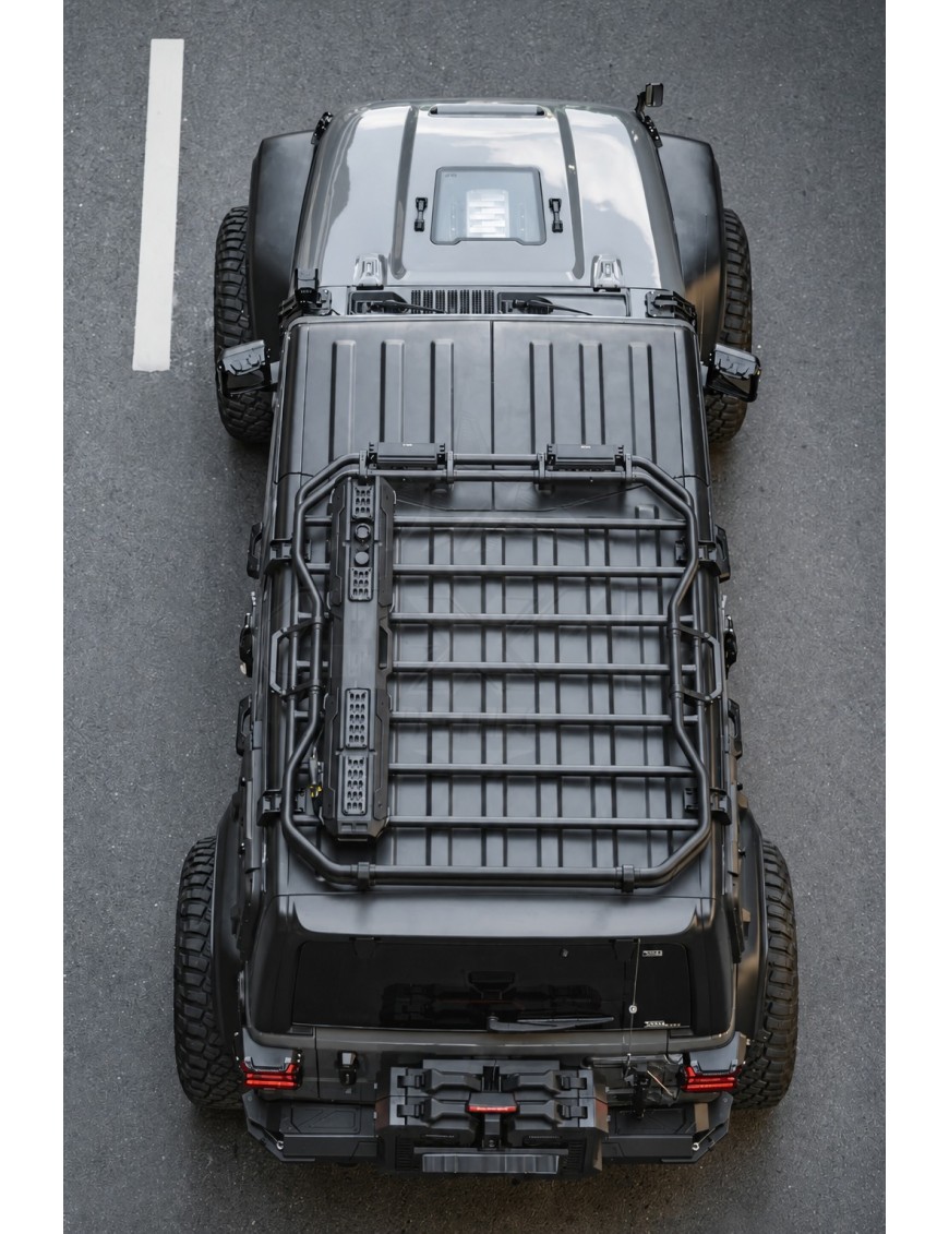 Bagażnik dachowy aluminiowy FURY Gravity — Jeep Wrangler JLU 2018+