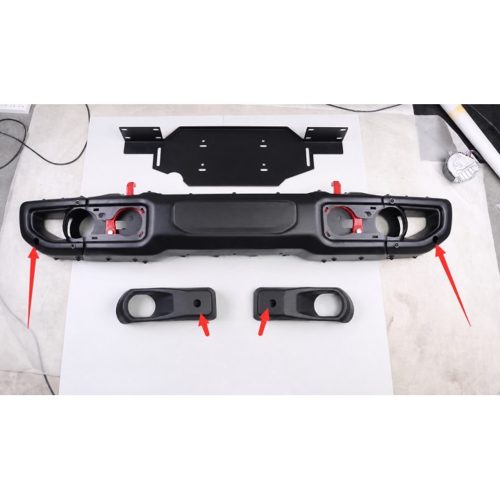 Zderzak przedni aluminiowy Jeep Wrangler JL 2018+ / Gladiator JT 2020+