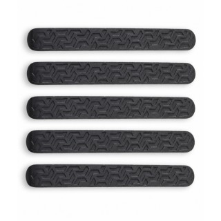 Nakładki klamek Jeep Wrangler JK 2007-2018 — aluminium, czarne, wzór bieżnika