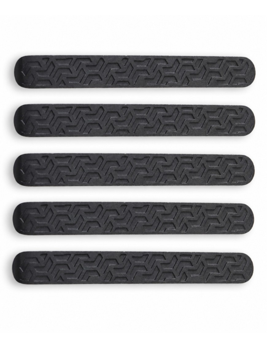 Nakładki klamek Jeep Wrangler JK 2007-2018 — aluminium, czarne, wzór bieżnika