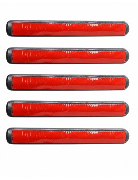 Nakładki klamek Jeep Wrangler JK 2007-2018 — aluminium, czarne, wzór bieżnika