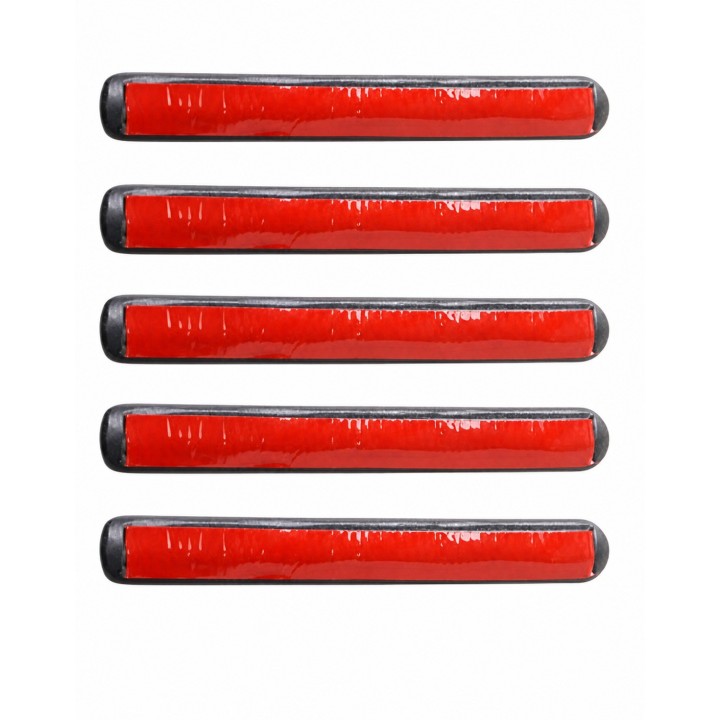 Nakładki klamek Jeep Wrangler JK 2007-2018 — aluminium, czarne, wzór bieżnika - ujęcie 4