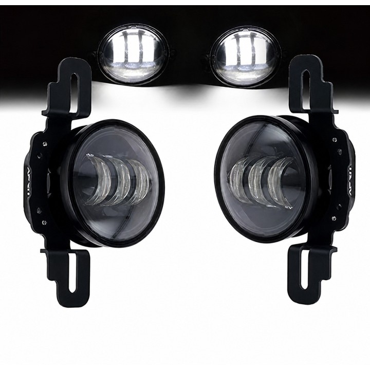 Mocowania halogenów do zderzaka rocznicowego Jeep Wrangler JK — komplet - ujęcie 2