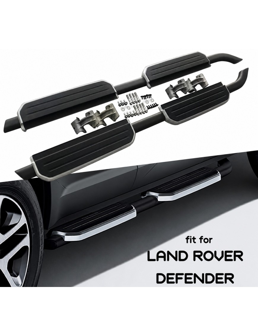 Progi boczne aluminiowe TopFire Land Rover Defender 110 — komplet
