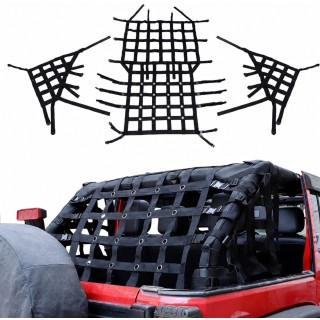 Siatki bagażnika Jeep Wrangler JLU 2018+ — komplet, tylko wersja 4-drzwiowa
