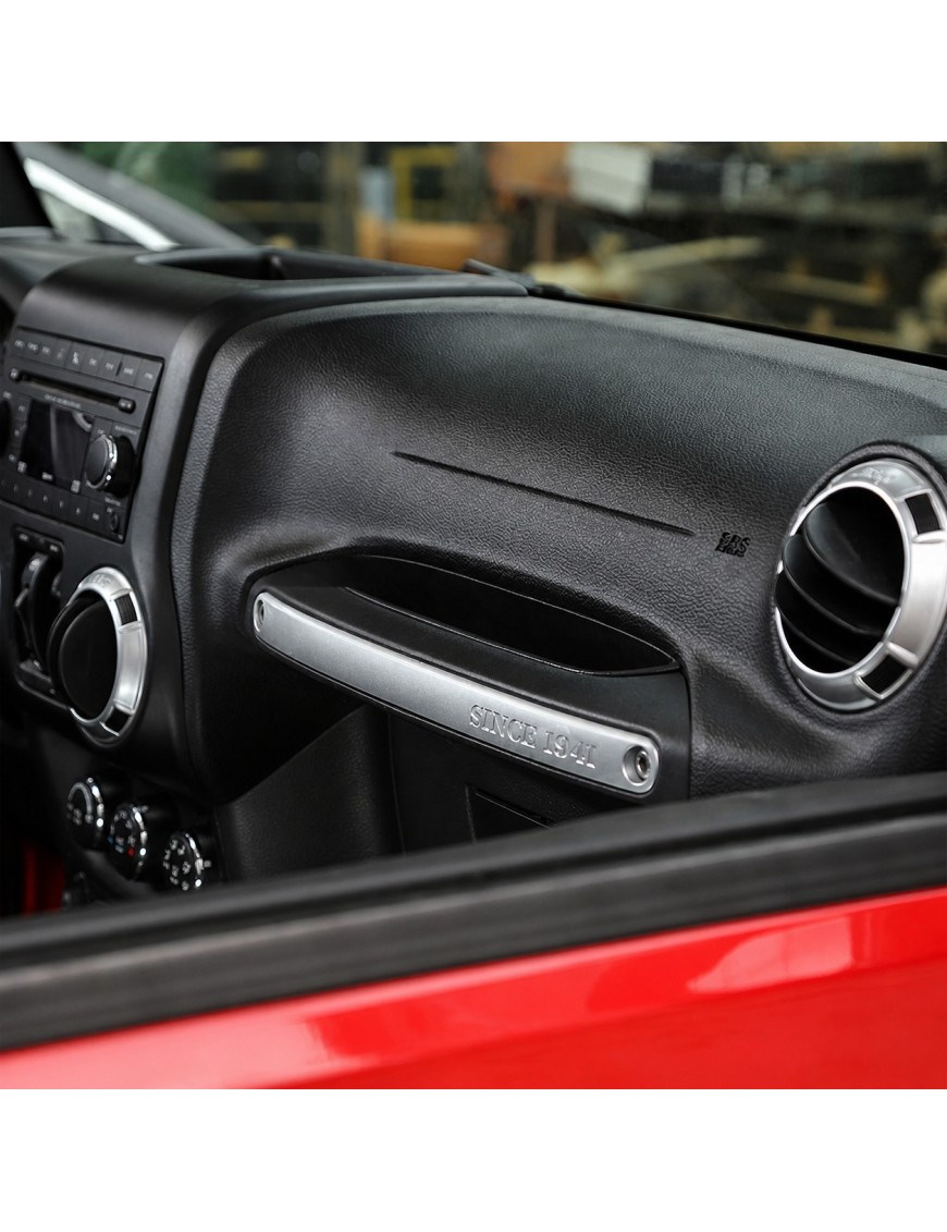 Organizer kokpitu Jeep Wrangler JK / JKU — schowek po stronie pasażera