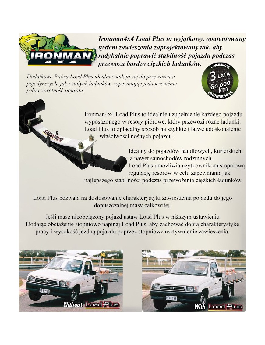 Wzmocniony zestaw PIÓR pomocniczych suzuki samuraj Ironman 4x4 — Suzuki Samuraj (LP5) - ujęcie 3