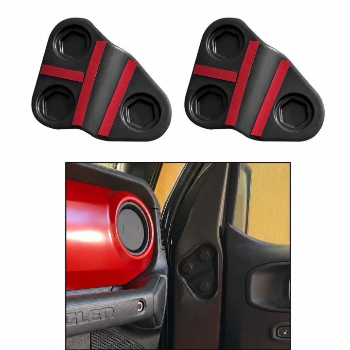 Osłony śrub drzwi Jeep Wrangler JL / JLU 2018+ i Gladiator JT 2019+ - ujęcie 3