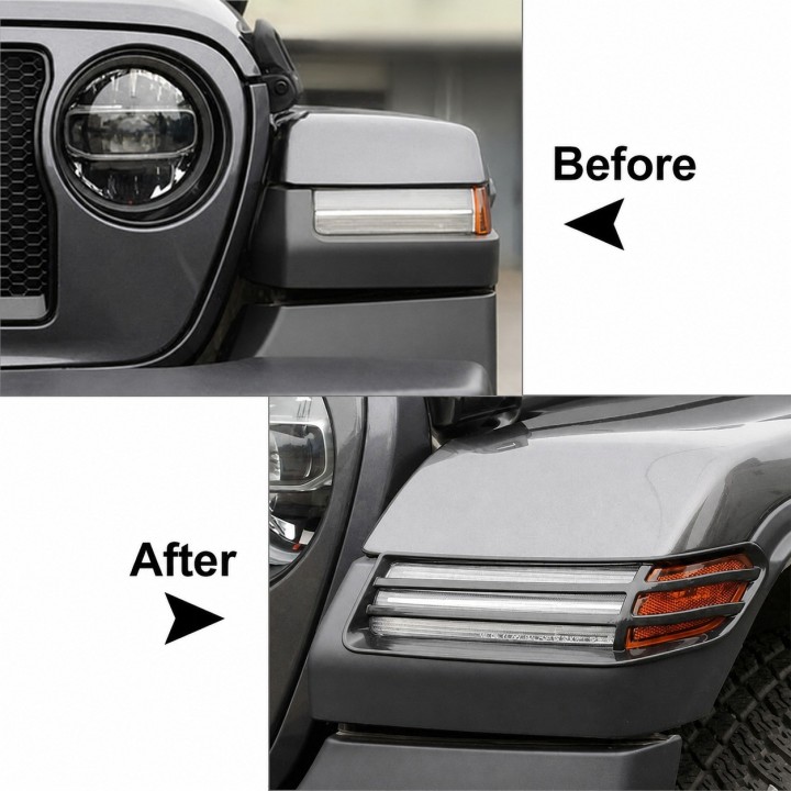 Osłony ozdobne lamp poszerzeń Jeep Wrangler JL / JLU i Gladiator JT - ujęcie 3