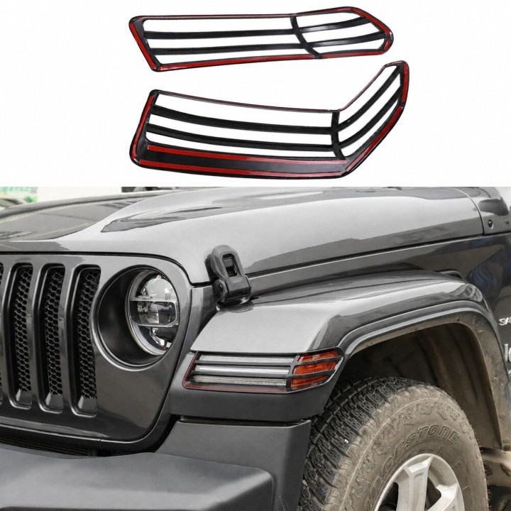 Osłony ozdobne lamp poszerzeń Jeep Wrangler JL / JLU i Gladiator JT - ujęcie 4
