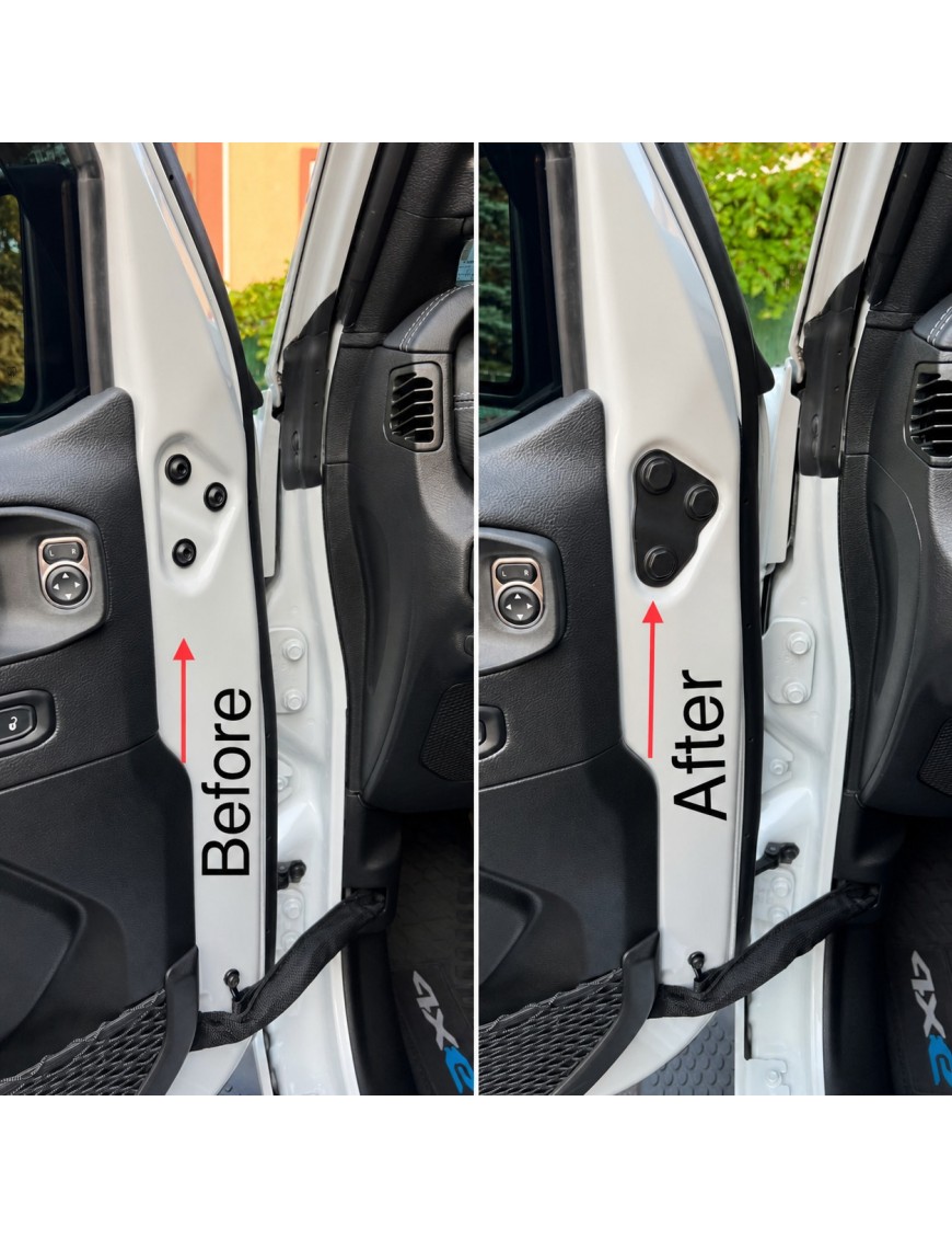 Osłony śrub drzwi Jeep Wrangler JL / JLU 2018+ i Gladiator JT 2019+