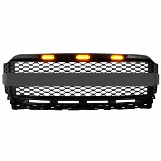 Atrapa / grill Ford F150 2021+ w stylu Raptor, z oświetleniem LED — wersja bez kamery