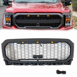 Grill Ford F150 2021+ Raptor style z LED i miejscem na kamerę