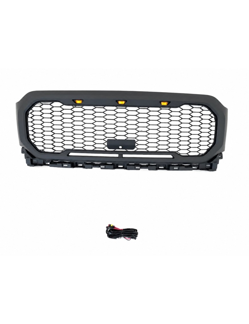 Grill Ford F150 2021+ Raptor style z LED i miejscem na kamerę