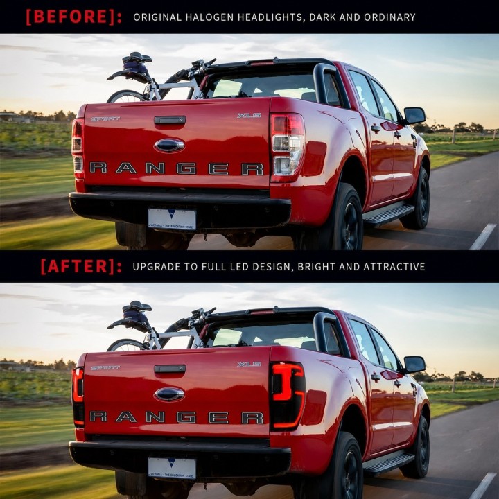 Lampy tylne LED Ford Ranger 2012-2021 (także Raptor) — komplet - ujęcie 5