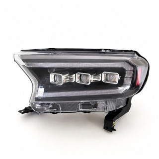 Reflektory LED Ford Ranger 2016+ Bugatti Style — komplet P+L