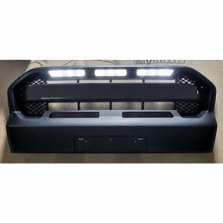 Grill z LED Ford Ranger T8 2019+ — TopFire, ABS, czarny matowy
