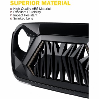 Grill Jeep Wrangler JL / Gladiator JT 2018-2025 z DRL i kierunkowskazem - ujęcie 2