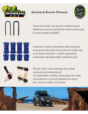 Smarowana śruba resora (1 sztuka) IRONMAN4X4 — Ford Courier Ranger NOT, Mazda B Series Bravo (794) - ujęcie 3