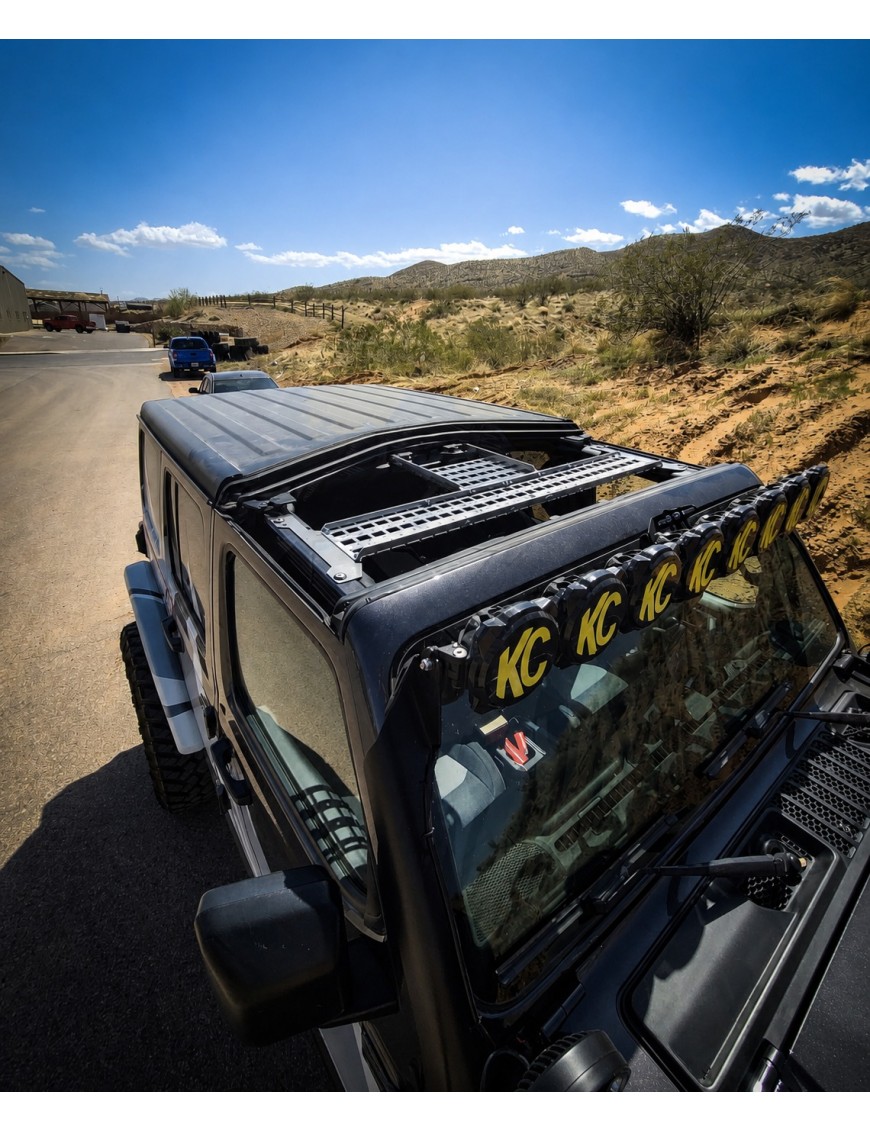 Półka dachowa Jeep Wrangler JL / Gladiator JT — stal, malowana proszkowo