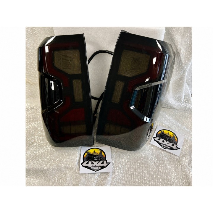 Lampy tylne LED Ford Ranger T9 2023+ BLACK — komplet