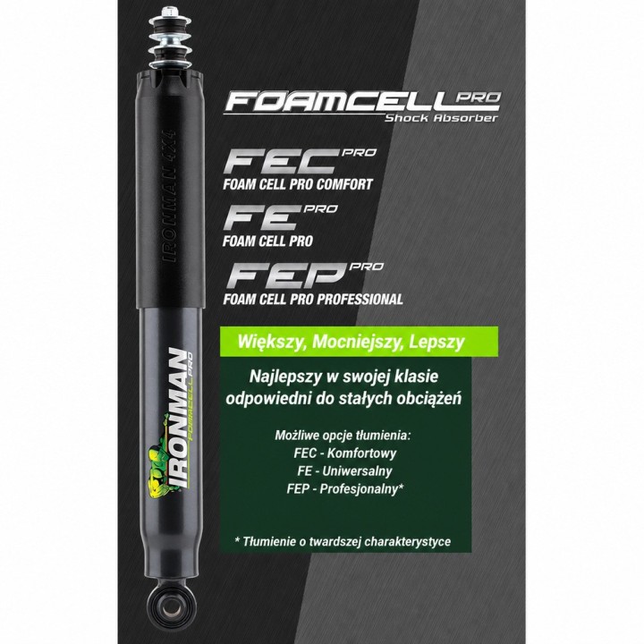 Amortyzator tylny Ironman 4x4 Foam Cell Pro, lift 2" — Ford Ranger PX MK2/MK3, Ford Ranger T6 PX (45095FEP) - ujęcie 8