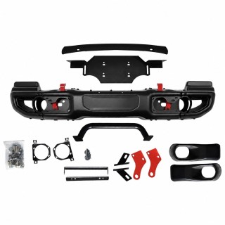 Zderzak przedni aluminiowy z bull barem Jeep Wrangler JL 2018+ / Gladiator JT 2020+ — wersja z PDC