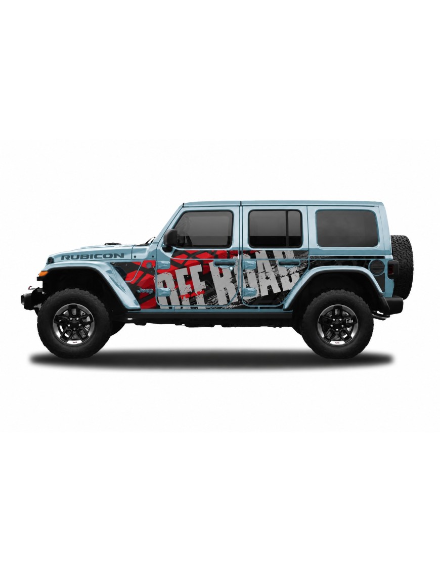 Panele ochronne 48offroad na stałe – Jeep Wrangler JL Unlimited 4D