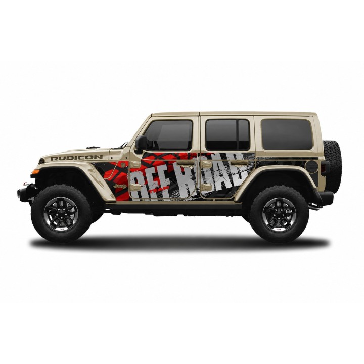 Panele ochronne 48offroad na stałe – Jeep Wrangler JL Unlimited 4D - ujęcie 4