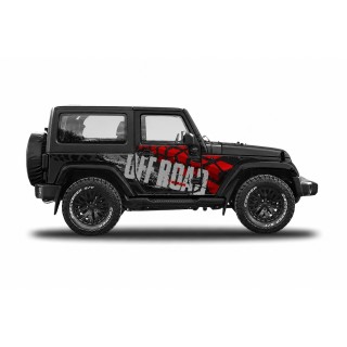Panele ochronne 48offroad na stałe – Jeep Wrangler JK 2D