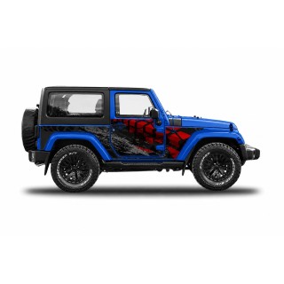 Panele ochronne 48offroad na stałe – Jeep Wrangler JK 2D - ujęcie 2