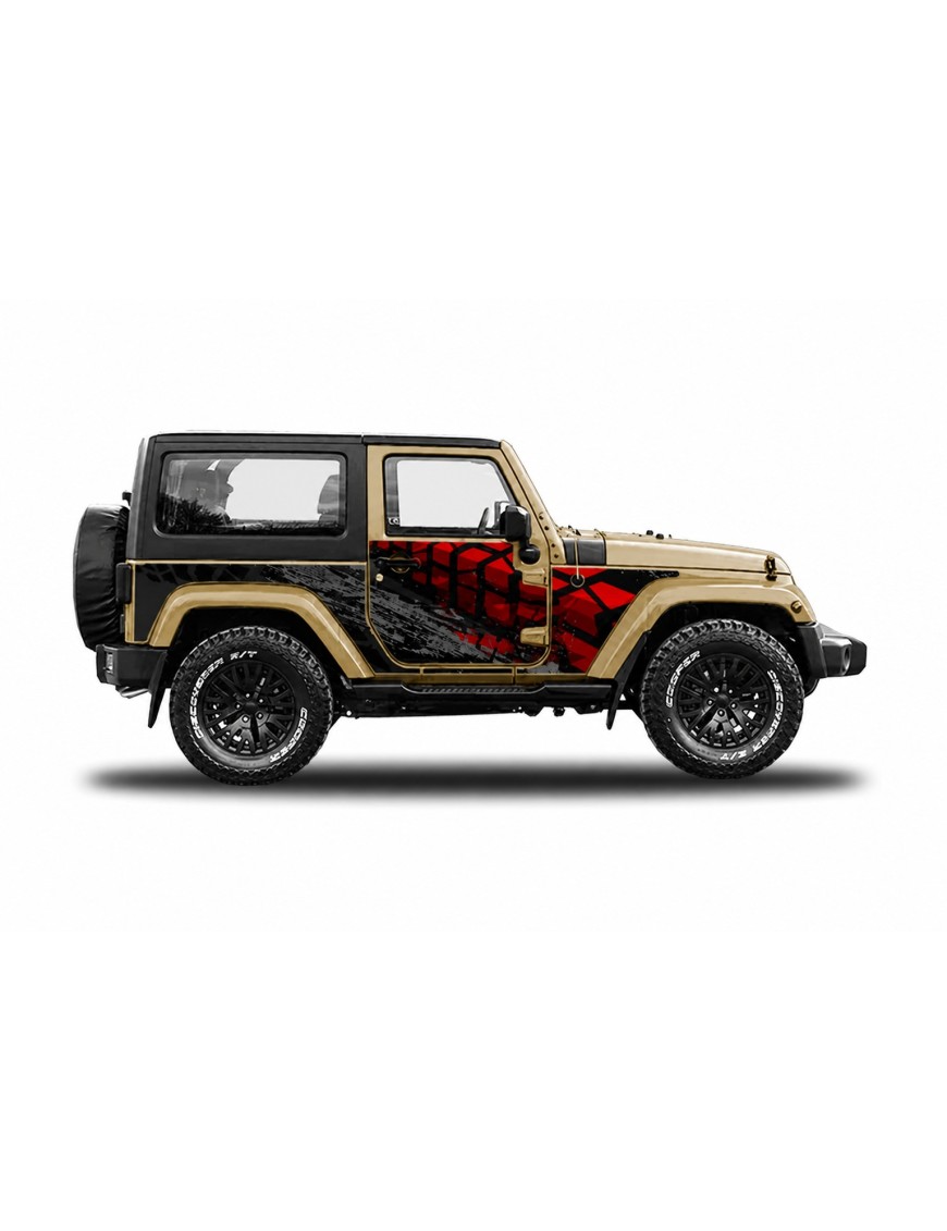 Panele ochronne 48offroad na stałe – Jeep Wrangler JK 2D
