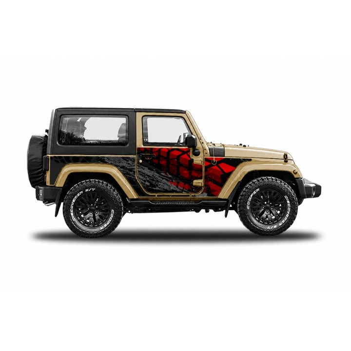 Panele ochronne 48offroad na stałe – Jeep Wrangler JK 2D - ujęcie 3
