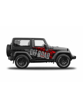 Panele ochronne 48offroad na stałe – Jeep Wrangler JK 2D