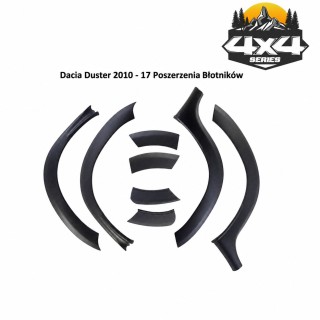 Poszerzenia błotników Dacia Duster 2010-2017 — komplet, ABS