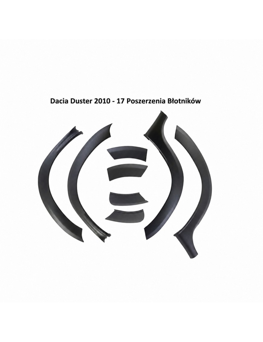 Poszerzenia błotników Dacia Duster 2010-2017 — komplet, ABS