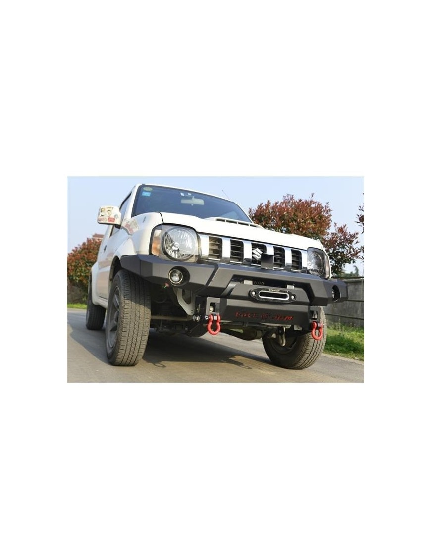 Przedni stalowy zderzak WRAZ z płytą montażową wyciągarki Snakeman 4WD — Suzuki Jimny (SNBF11) Przedni stalowy zderzak WRAZ z płytą montażową wyciągarki Snakeman 4WD — Suzuki Jimny (SNBF11)
