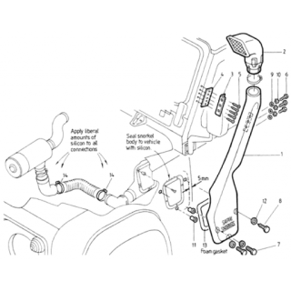 Snorkel SAFARI - Land Rover Defender 200 (DIESEL) ARB