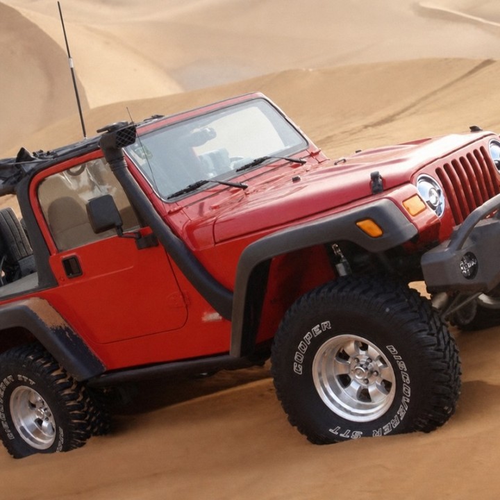 Snorkel Snakeman 4WD, prawa strona — Jeep Wrangler TJ (SNSTJ) - ujęcie 13