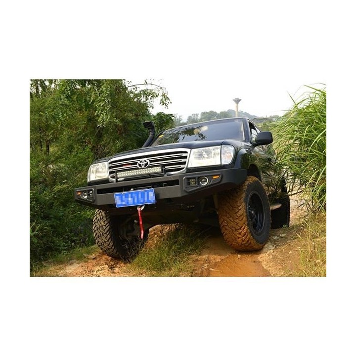 Przedni stalowy zderzak WRAZ z płytą montażową wyciągarki Snakeman 4WD — Toyota Land Cruiser (SNBF08) - ujęcie 5
