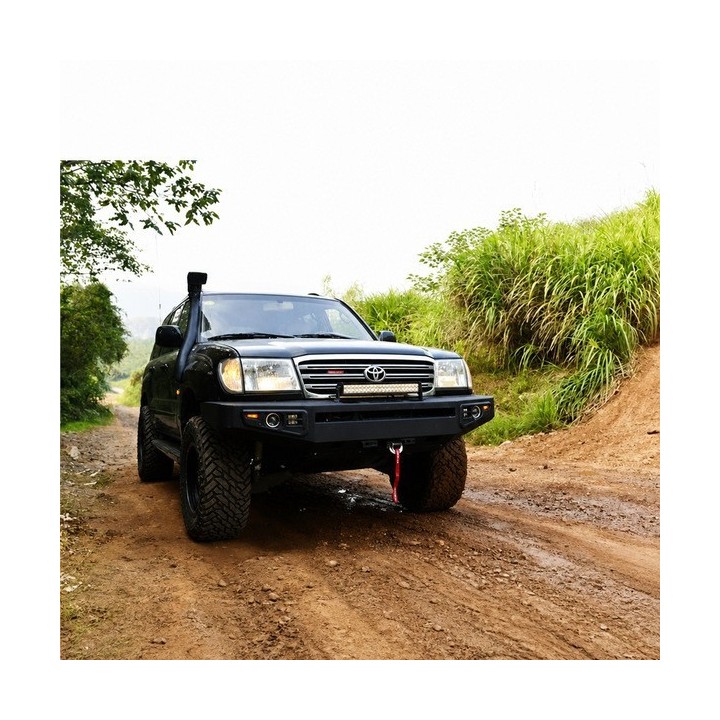 Przedni stalowy zderzak WRAZ z płytą montażową wyciągarki Snakeman 4WD — Toyota Land Cruiser (SNBF08) - ujęcie 6