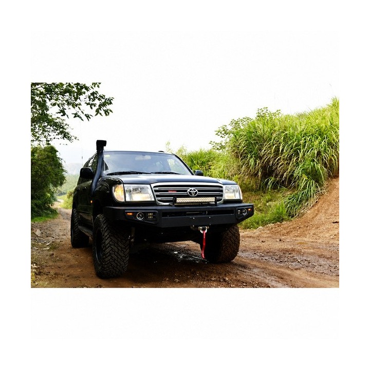 Przedni stalowy zderzak WRAZ z płytą montażową wyciągarki Snakeman 4WD — Toyota Land Cruiser (SNBF08) - ujęcie 7