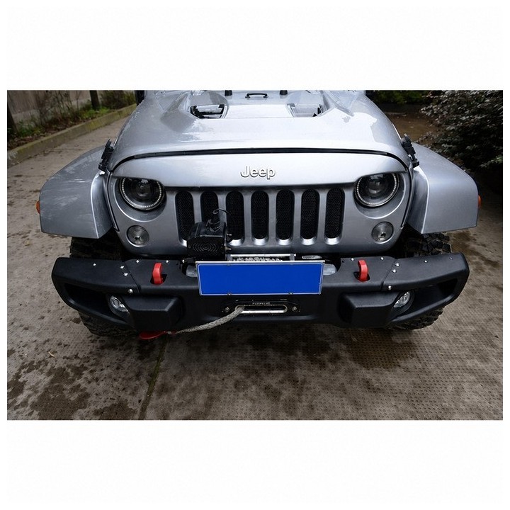 Stalowy przedni zderzak z płytą montażową wyciągarki Snakeman 4WD — Jeep Wrangler JK (SNBF10) - ujęcie 2