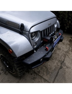 Stalowy przedni zderzak z płytą montażową wyciągarki Snakeman 4WD — Jeep Wrangler JK (SNBF10) - ujęcie 10