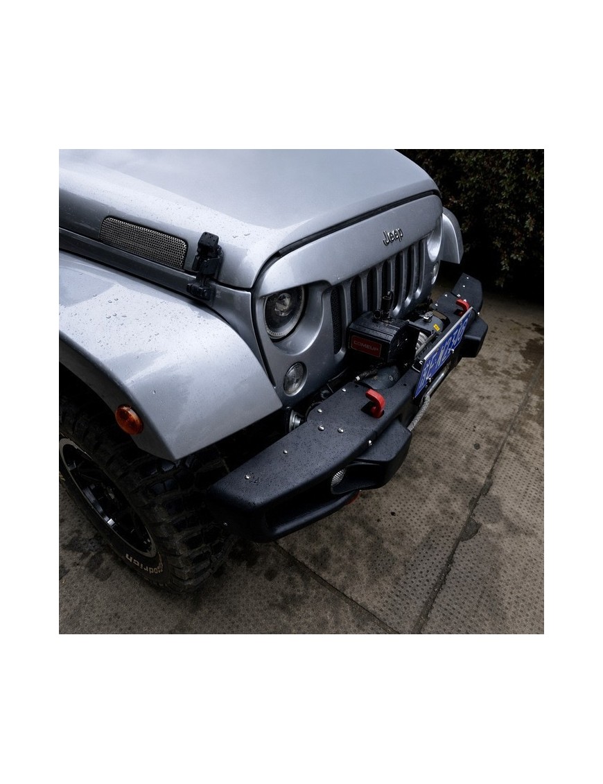 Stalowy przedni zderzak z płytą montażową wyciągarki Snakeman 4WD — Jeep Wrangler JK (SNBF10) - ujęcie 10